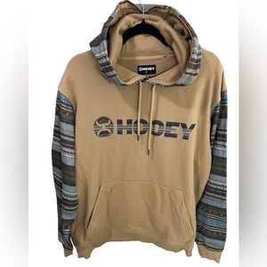 Hooey “Lock-up” Brown Aztec Brown Hoody Kangaroo pocket Size XL
